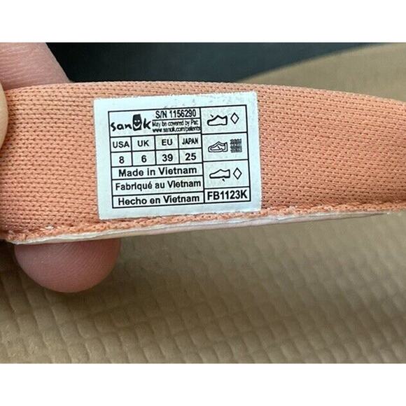 Sanuk Womens Cosmic Shores Peachy Keen 8 Water Friendly Excellent Condition - Picture 7 of 7